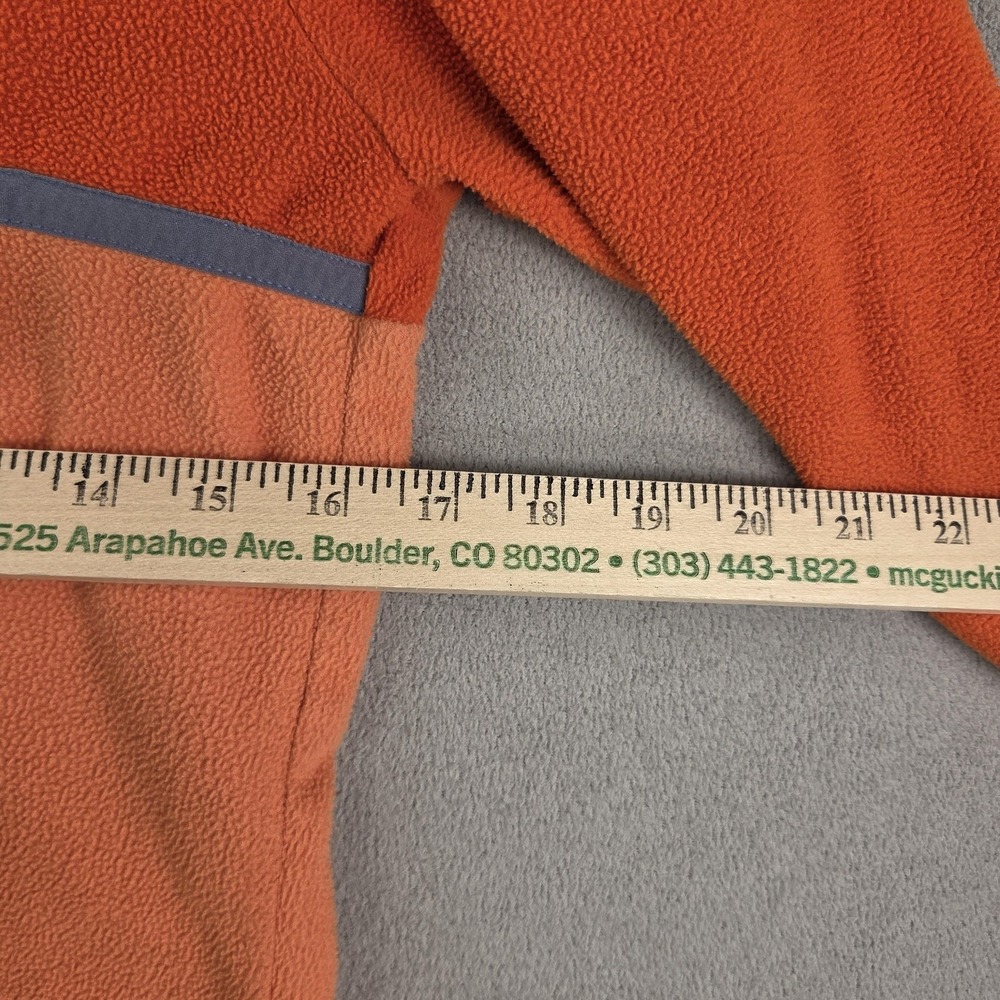 Cotopaxi Fleece Sweater Mens XS Orange Colorblock Half Zip Pullover - Picture 4 of 9